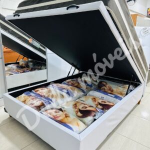 Alternative view of Colchao de molas ensacadas Royal + Base Bau casal Biostar + Cabeceira Acapulco Casal