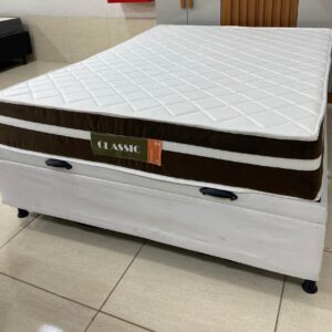 Alternative view of Cama Box Baú- Colchao de molas ensacadas Classic  + Base Bau casal Korino Branca